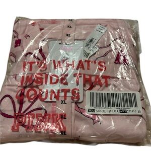 PINK Victoria's Secret Light Pink Graphic Pajama Set